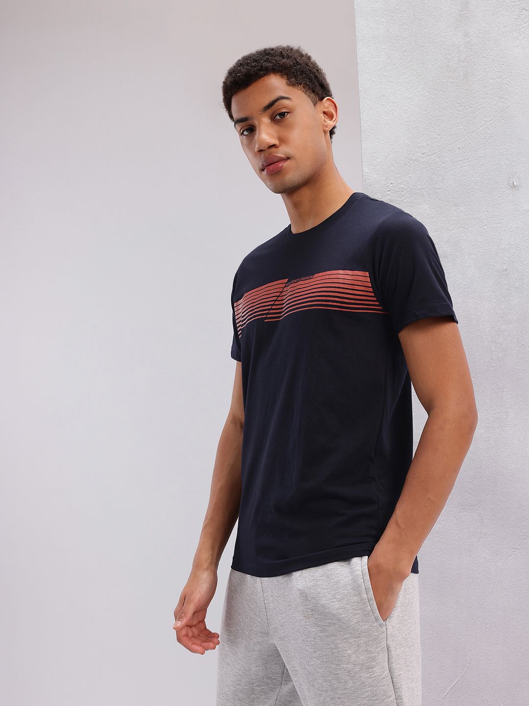 HRX by Hrithik Roshan Striped Lifestyle T-shirt
