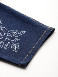 DressBerry Women Floral Printed Slouchy Fit Stretchable Jeans