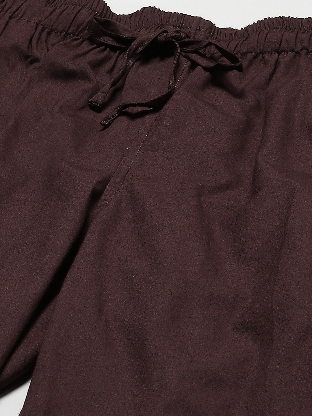 See Designs Men Brown Solid Cotton Pyjama