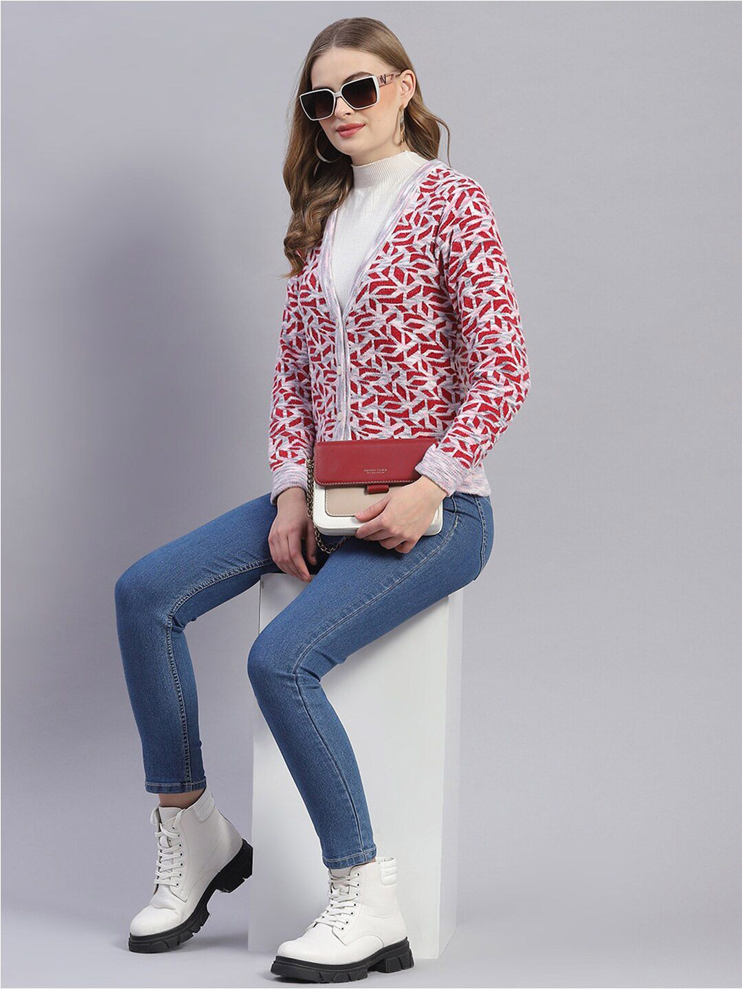 Monte Carlo Self Design Woollen Cardigan