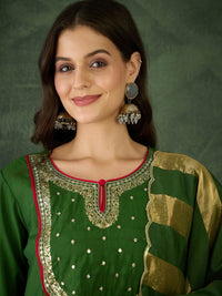 KALINI Women Embroidered A-Line Kurta Set