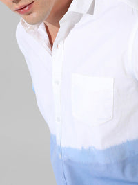 Campus Sutra Classic Fit Colourblocked Cotton Casual Shirt