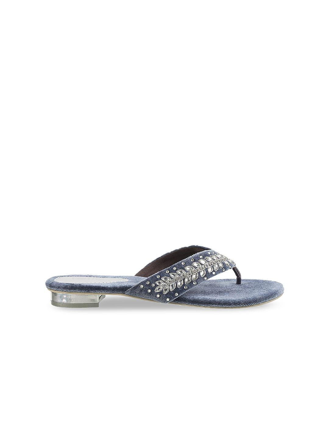 Metro Ethnic Embellished Open Toe Heels