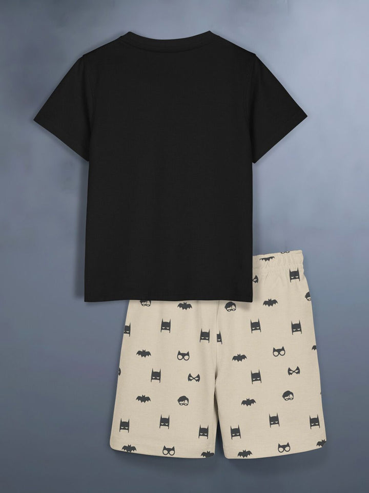 HELLCAT Boys Pack Of 2 Printed T-shirt with Shorts