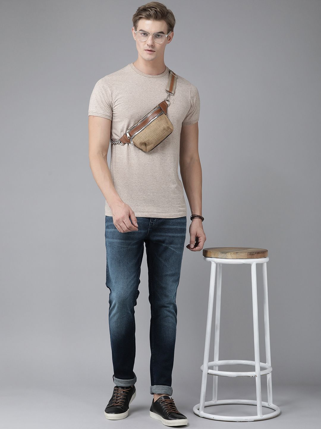 SPYKAR Men Skinny Fit Low-Rise Heavy Fade Stretchable Jeans
