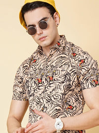 The Indian Garage Co Men Regular Fit Animal Print Resortwear Shirt