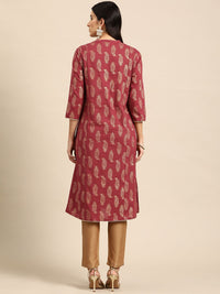 all about you Ethnic Motifs Printed Gotta Patti Kurta