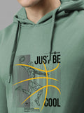ADRO Men Printed Hooded Sweatshirt