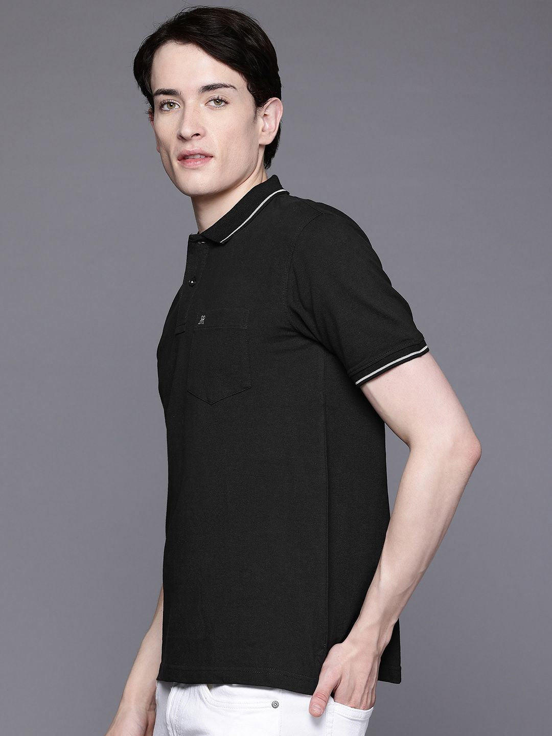 Raymond Pure Cotton Modern Fit Polo Collar T-shirt