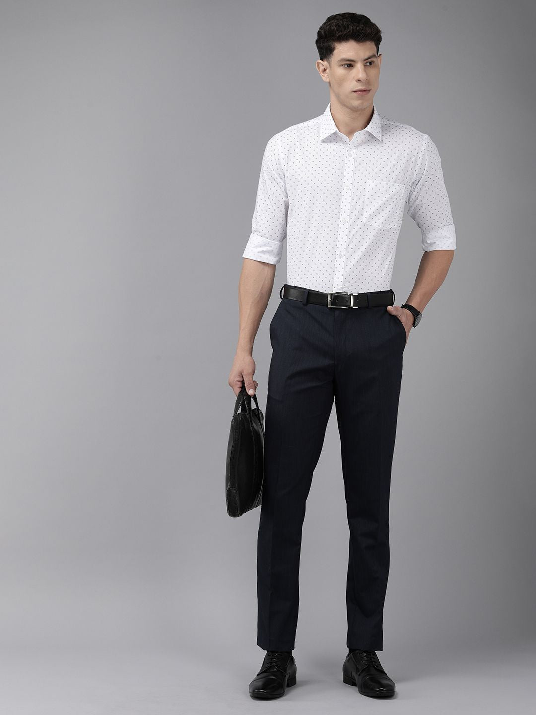 Park Avenue Slim Fit Opaque Tropical Printed Formal Shirt