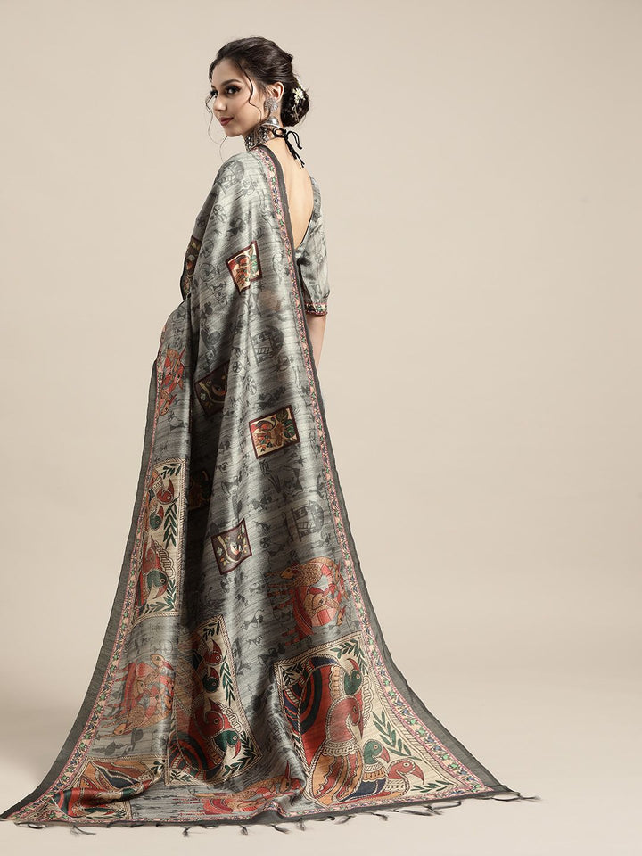 Saree mall Ethnic Motifs Saree with Printed border