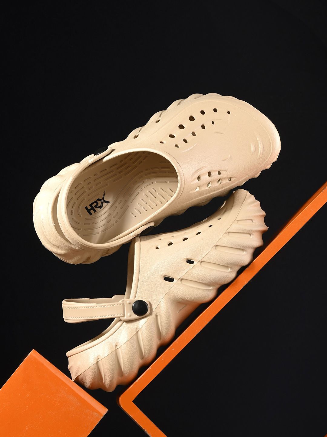 HRX by Hrithik Roshan Men Beige Slip On Clogs