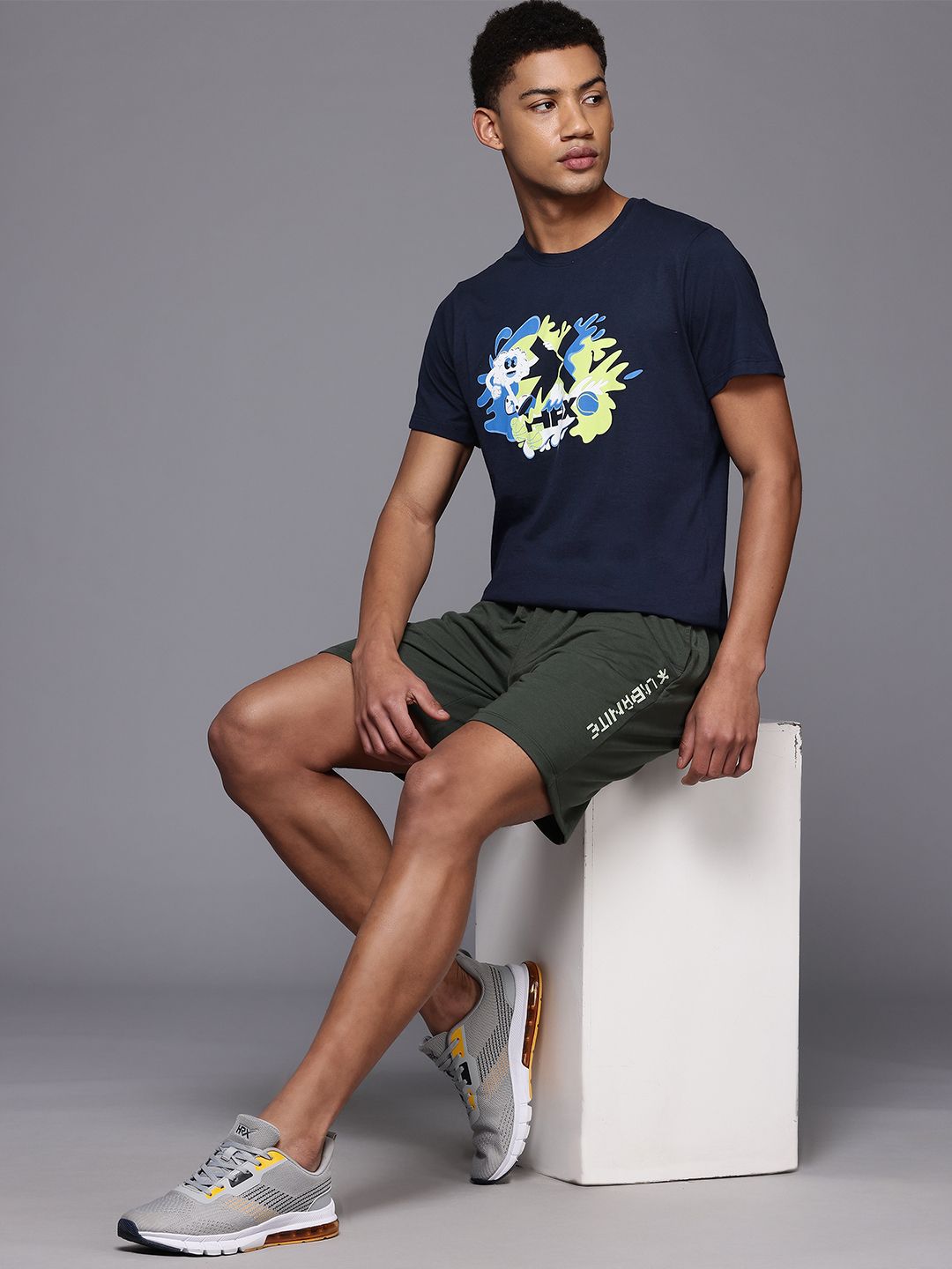 HRX by Hrithik Roshan Lifestyle Brand Logo Print T-shirt