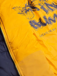 Being Human Men Navy Blue Longline Padded Jacket