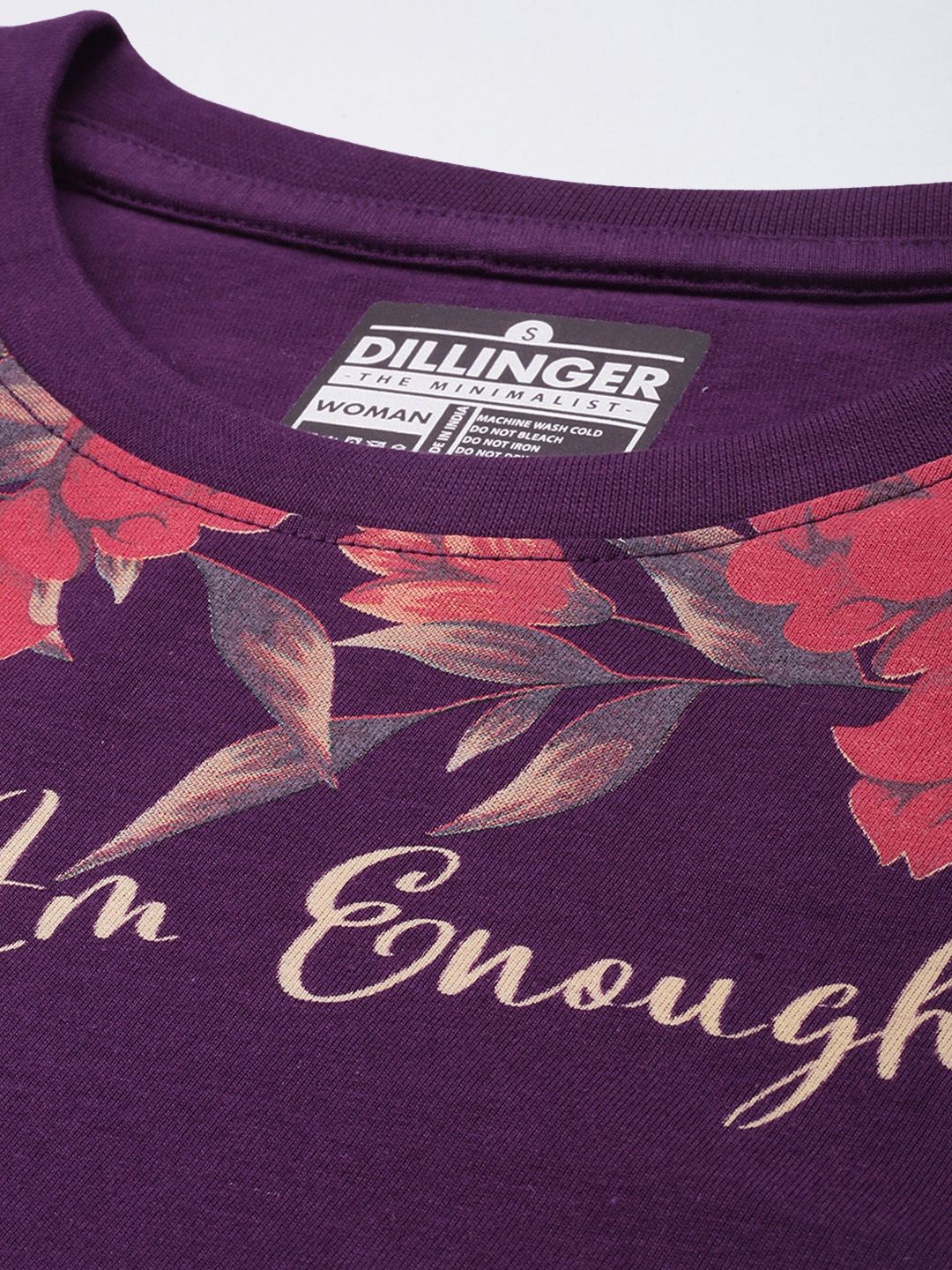 Dillinger Women Long Sleeve Oversized Printed Tshirt