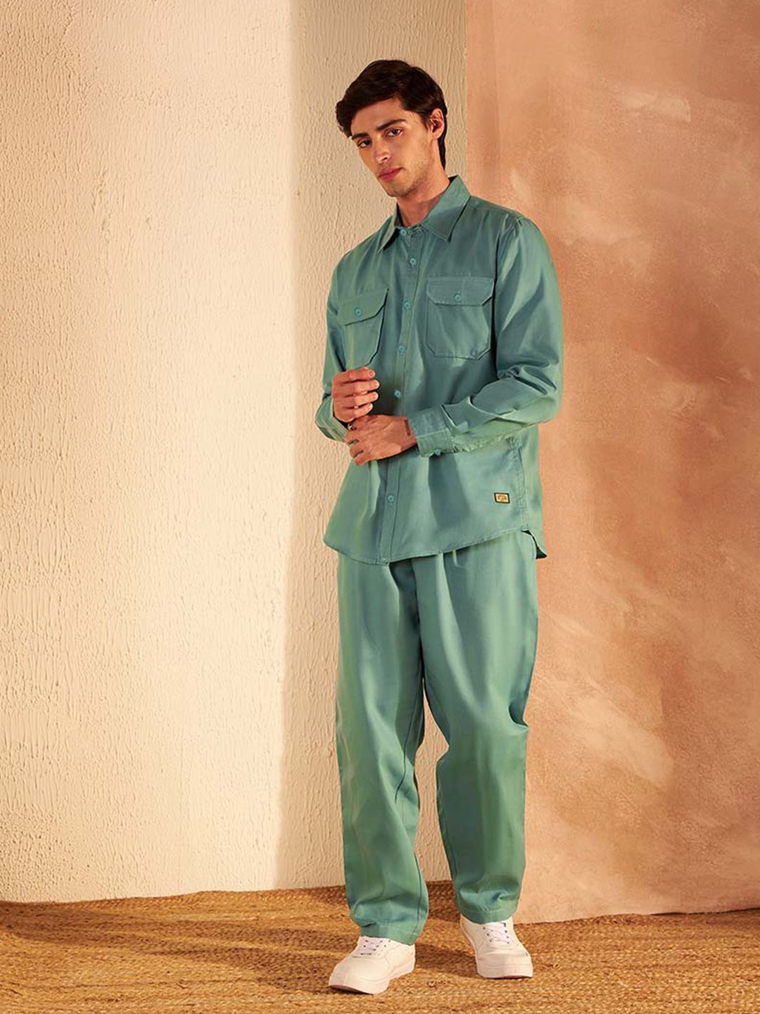 DENNISON Pure Cotton Shirt With Trousers Co-Ords