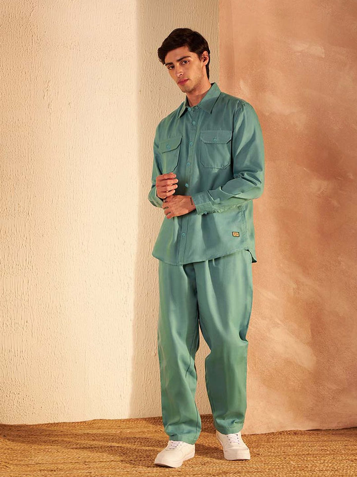 DENNISON Pure Cotton Shirt With Trousers Co-Ords