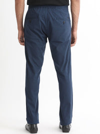 RARE RABBIT Men Hobbs Drawstring Checked Slim Fit Trouser