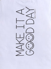 Happy Faces Boys Printed Pure Cotton T-shirt