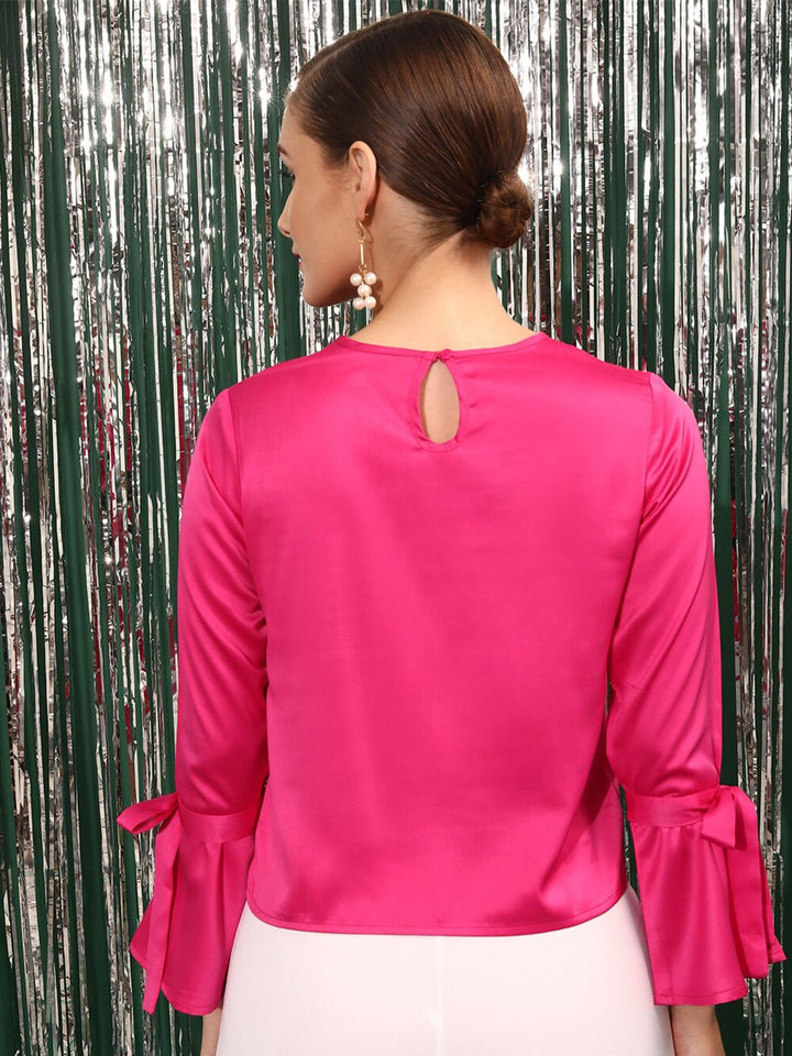 STREET 9 Embellished Bell Sleeves Top