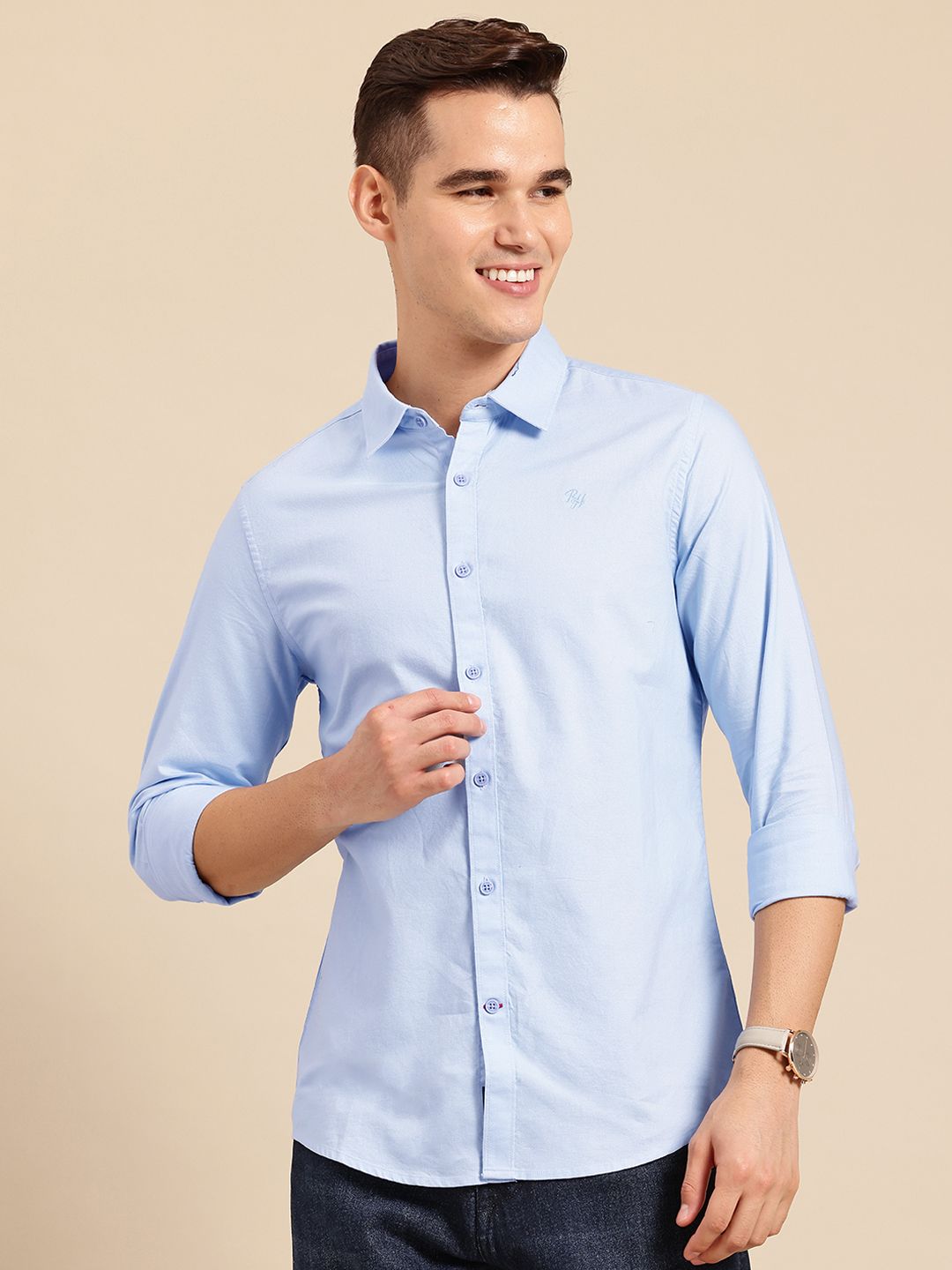 Being Human Pure Cotton Classic Slim Fit Casual Shirt
