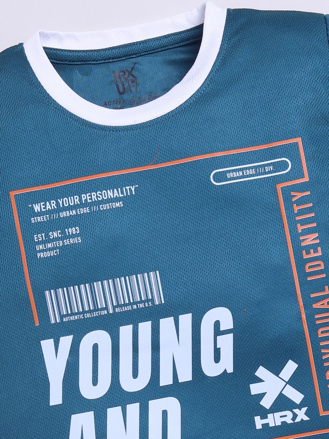 HRX by Hrithik Roshan Boys Typography Printed Rapid Dry T-shirt