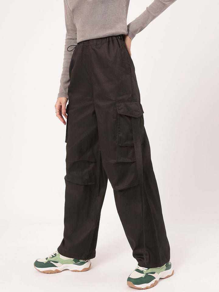 DressBerry Women Grunge Utility Parachute Cargo Trousers