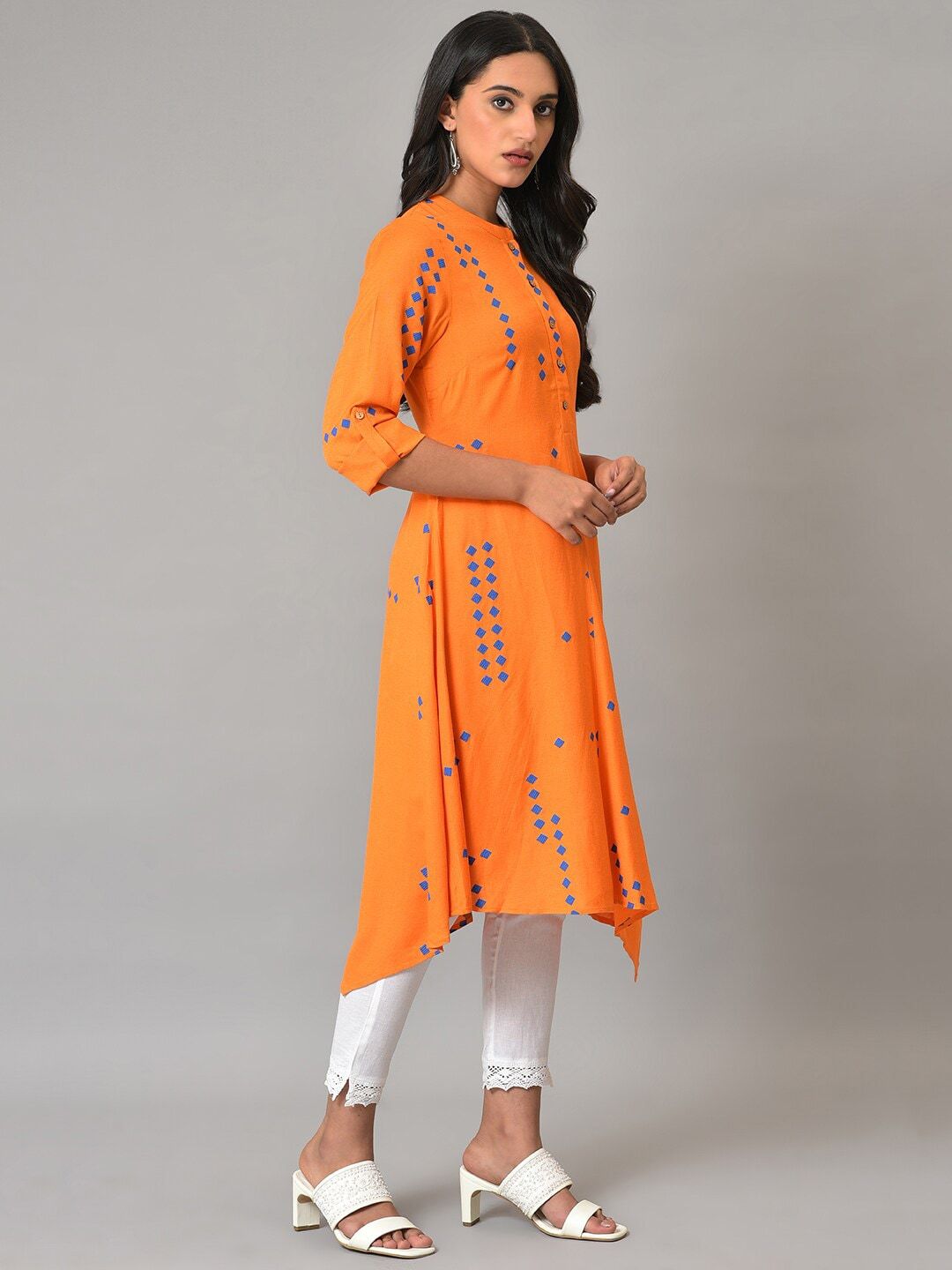 W Women Geometric Printed Kurta
