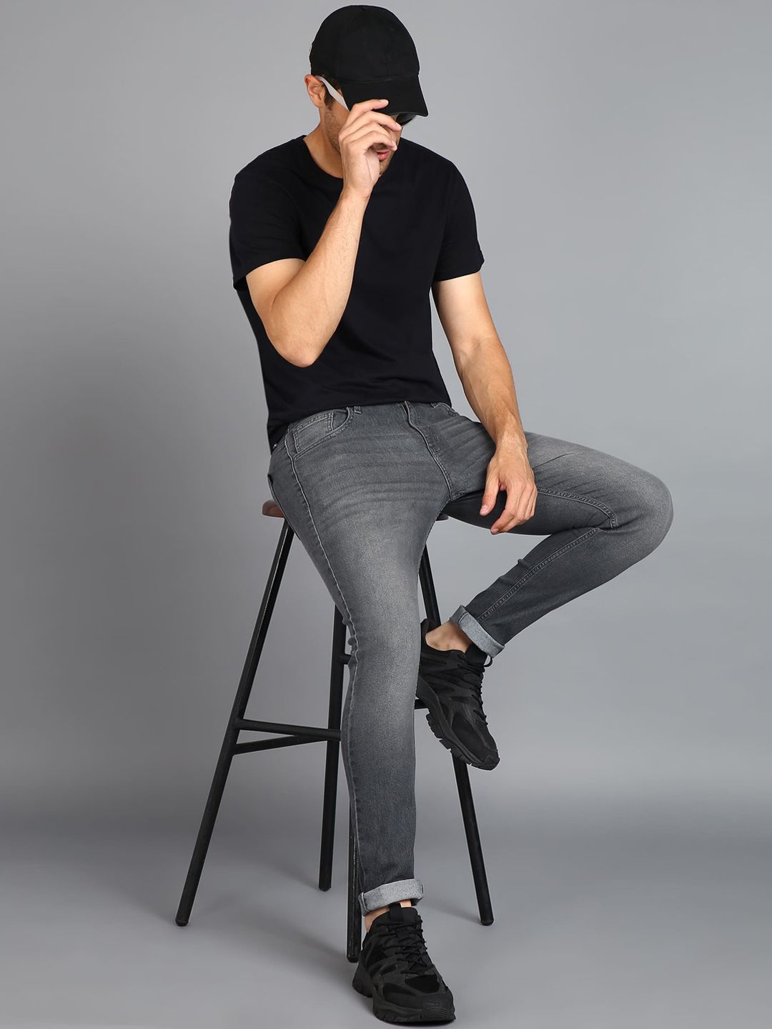 Urbano Fashion Men Heavy Fade Stretchable Jeans