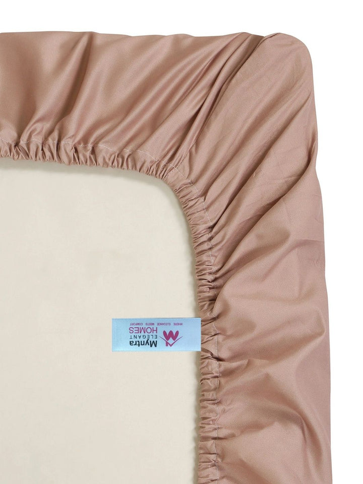 Myntra Elegant Homes Berwarna Krim Bunga 400 TC Cadar King dengan 2 Sarung Bantal