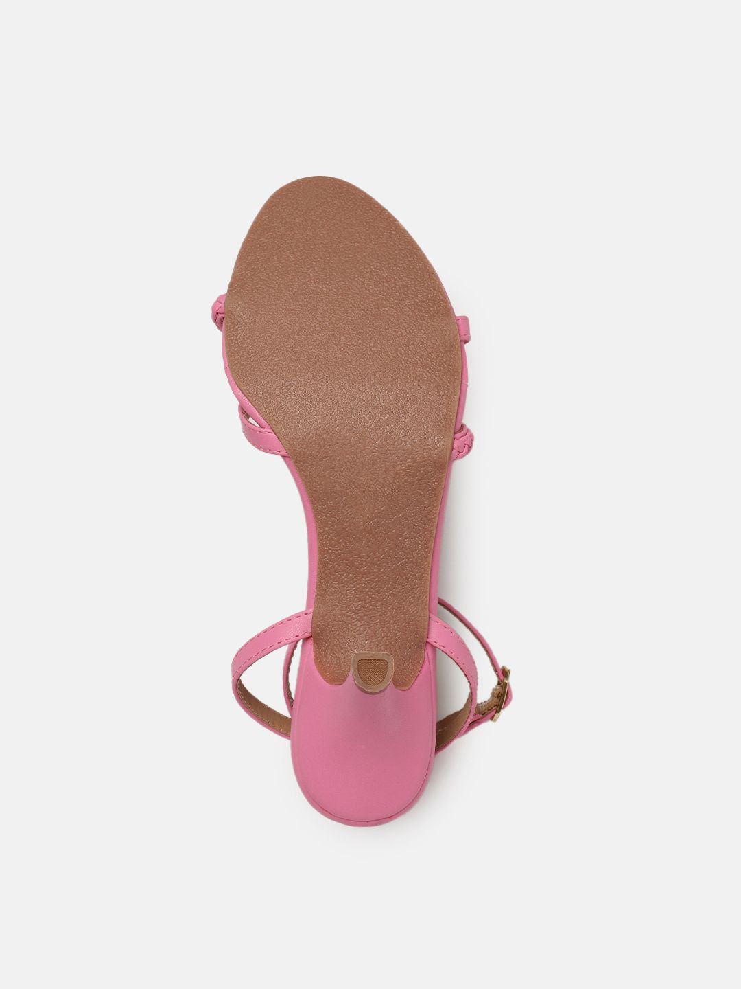 DressBerry Braided Design Slim Heeled Sandals