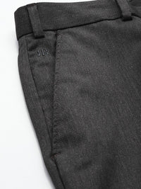Raymond Men Textured Slim Fit Formal Trousers