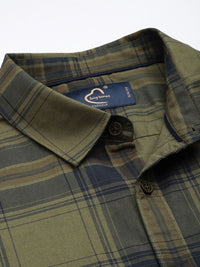 Being Human Slim Fit Checked Pure Cotton Casual Shirt
