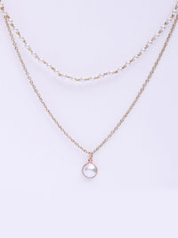 VOGUE PANASH Gold-Plated Pearl Layered Necklace