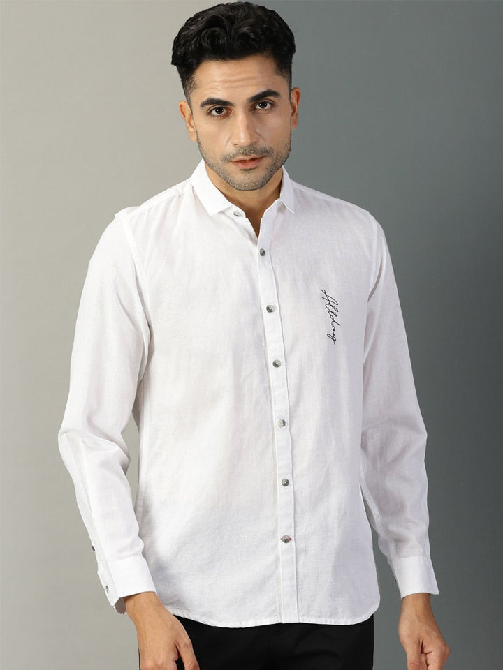 Thomas Scott Typography Printed Classic Regular Fit Casual Shirt