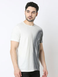 SPYKAR Men Abstract Printed Round Neck Cotton Slim Fit T-shirt