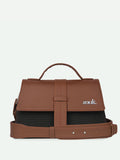 ZOUK Kriti Sanon - Jet Black Iconic Evening Structured Satchel