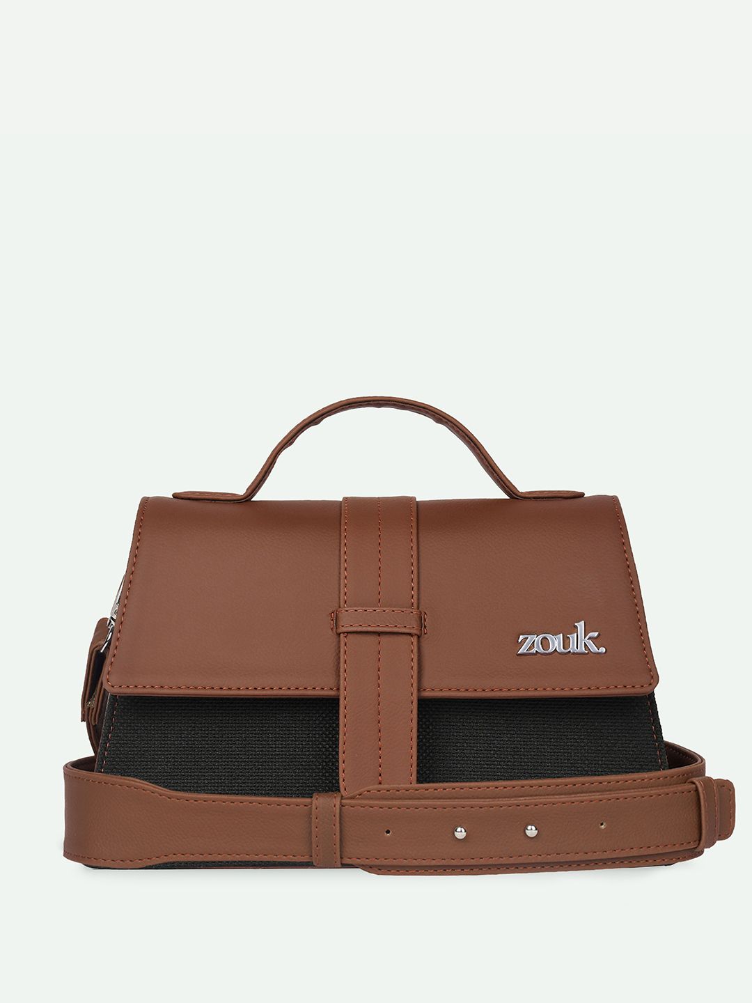 ZOUK Kriti Sanon - Jet Black Iconic Evening Structured Satchel