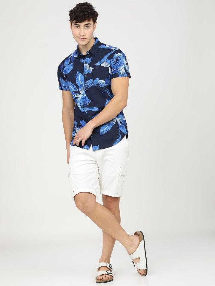 Lelaki Highlander Slim Fit Printed Shirt