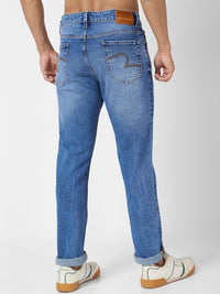 SPYKAR Men Relaxed Fit Low Distress Heavy Fade Stretchable Jeans