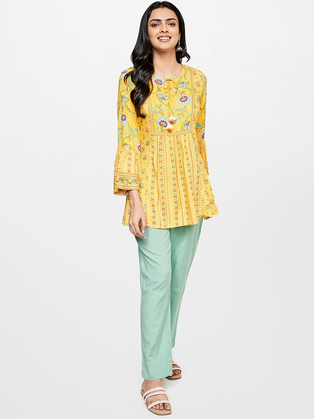 Global Desi Women Straight Fit Trousers