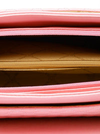 Lino Perros Pink Quilted Handheld Bag