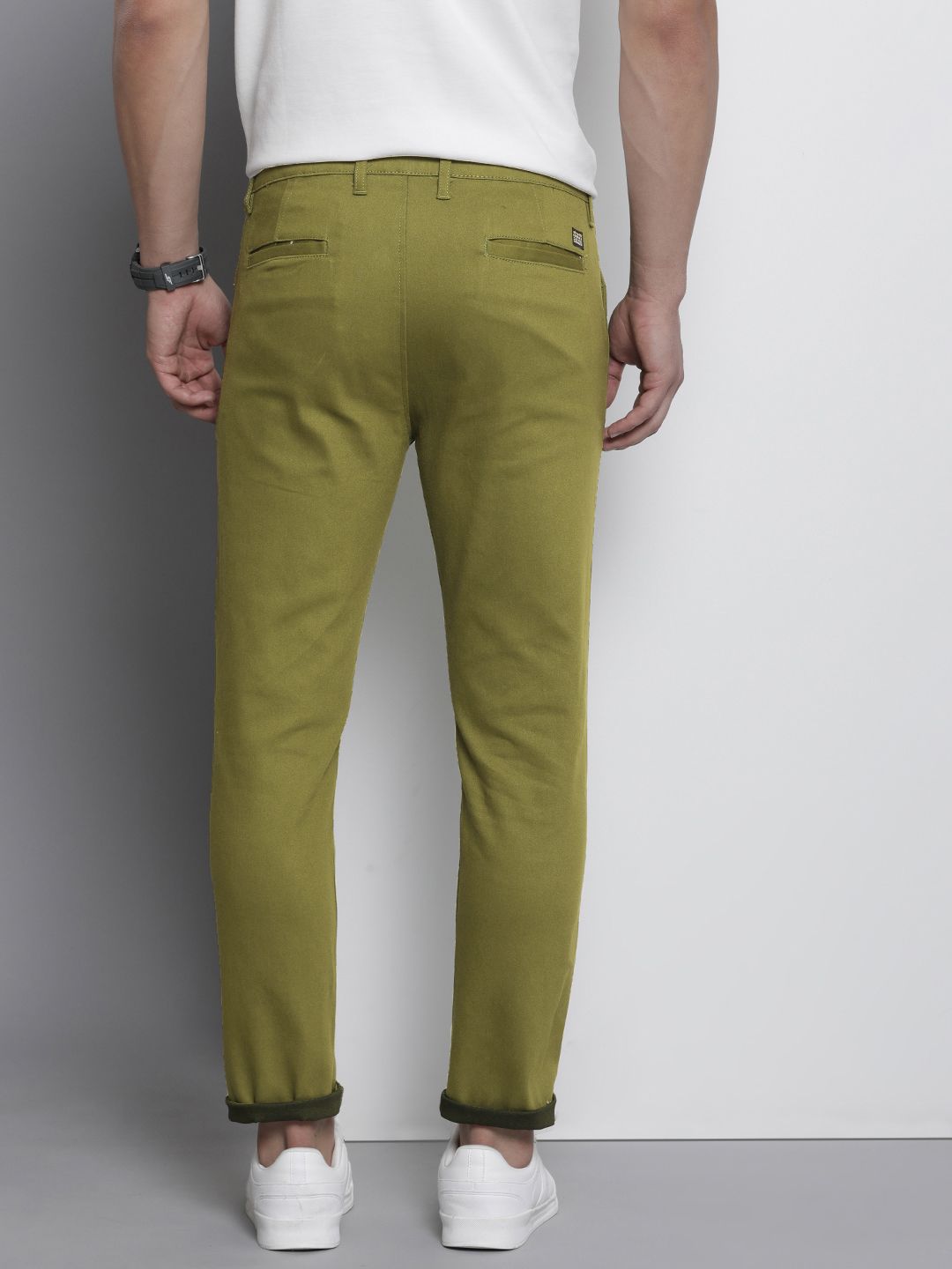 The Indian Garage Co Men Slim Fit Chinos Trousers