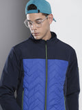 The Indian Garage Co Men Colourblock Zip-Front Bomber Jacket
