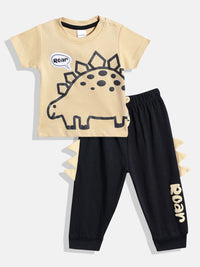 Moms Love Infant Boys Animal Graphic Print Pure Cotton Clothing Set