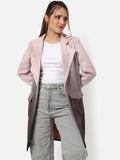 Kampus Sutra Wanita Pink & Brown Design Overcoats
