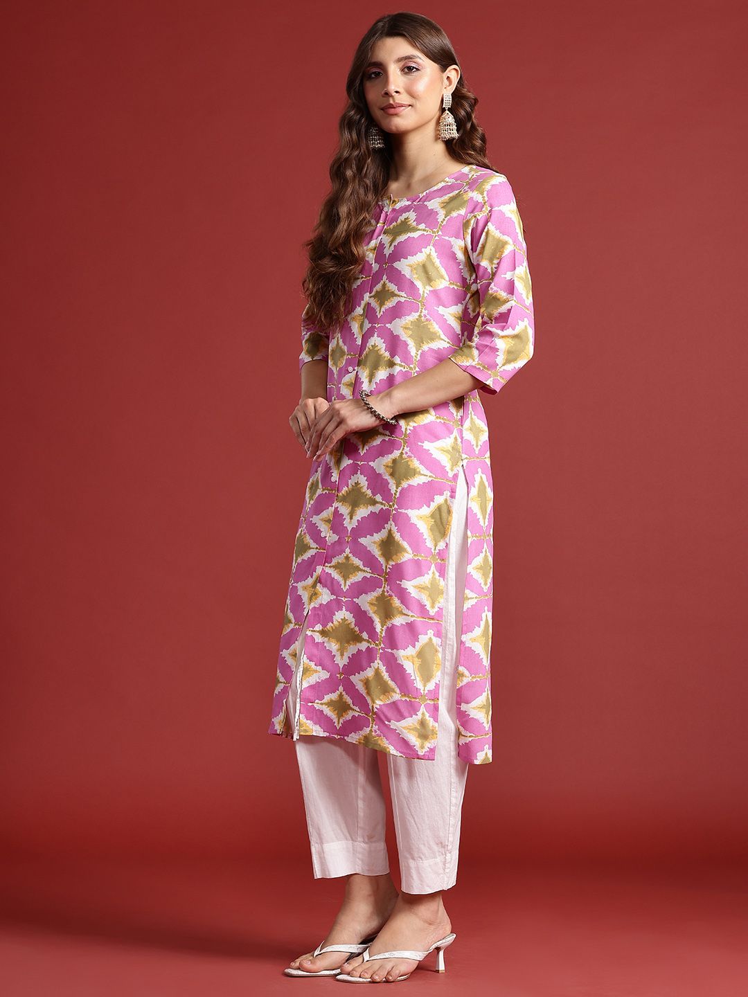 Anouk Geometric Printed Kurta