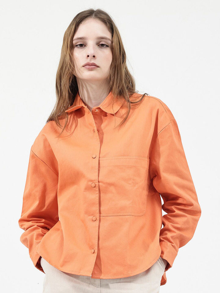 RAREISM Classic Spread Collar Opaque Cotton Casual Shirt