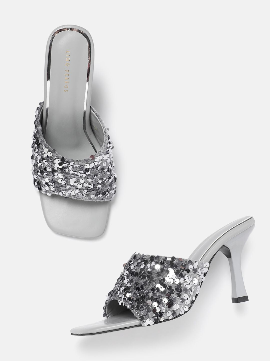 Lino Perros Sequin Embellished Slim Heels