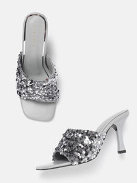 Lino Perros Sequin Embellished Slim Heels